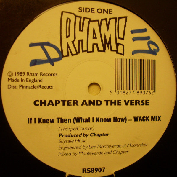 If I Knew Then (What I Knew Now) Chapter And The Verse