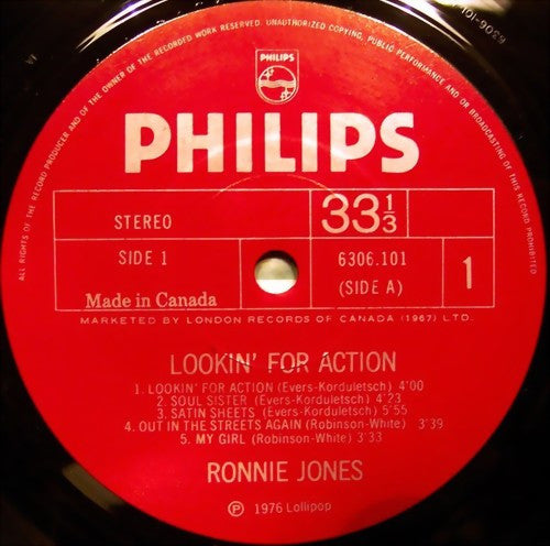 Lookin' For Action Ronnie Jones