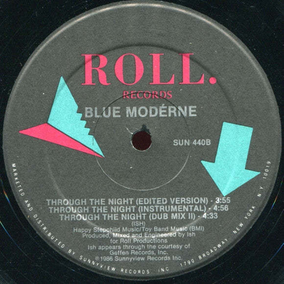 Through The Night Blue Moderne