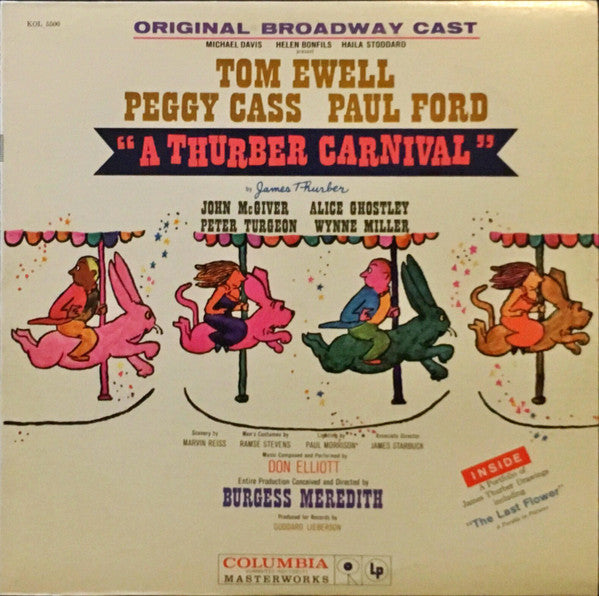 "A Thurber Carnival" Original Broadway Cast, Tom Ewell, Peggy Cass, Paul Ford (8) - A Thurber Carnival