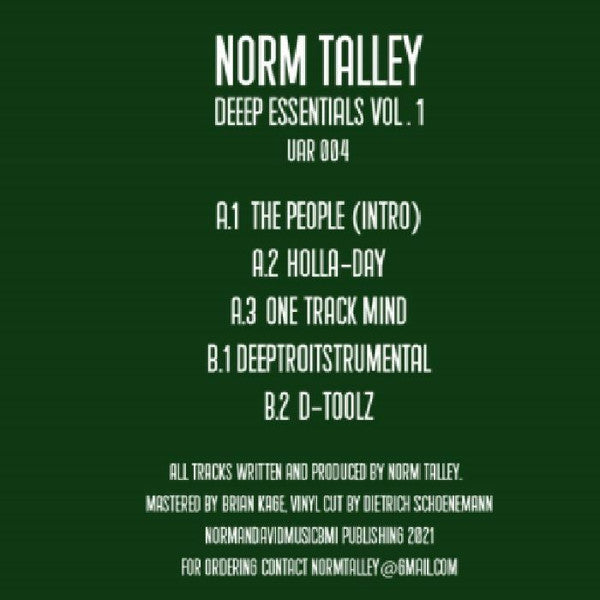 Deep Essentials Vol. 1 Norm Talley