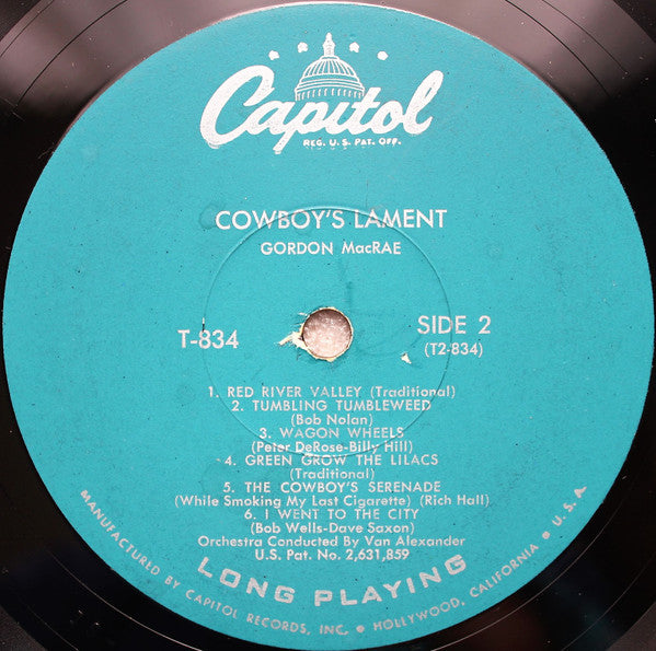 Cowboy's Lament Gordon Macrae