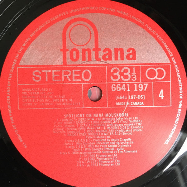 Spotlight On Nana Mouskouri Nana Mouskouri