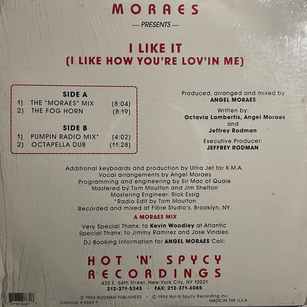 I Like It (I Like How You're Lov'in Me) Angel Moraes