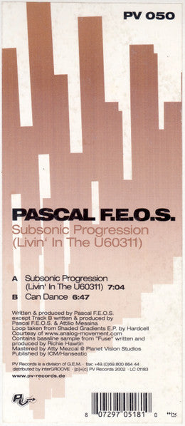 Subsonic Progression (Livin' In The U60311) Pascal F.E.O.S.