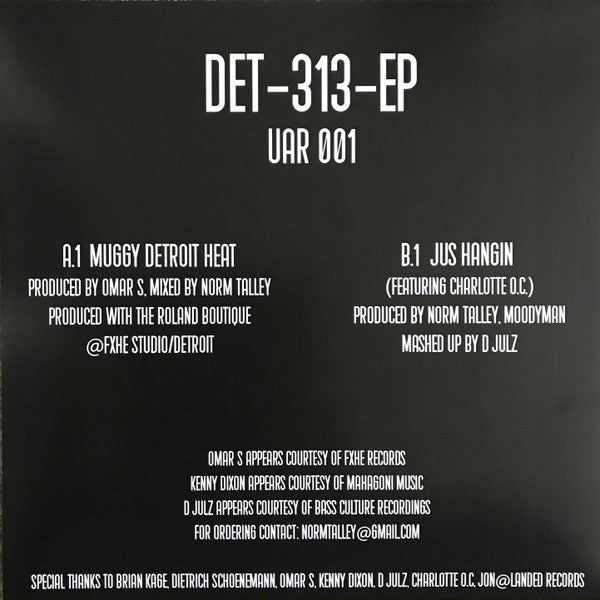Det-313-EP Norm Talley,Moodymann,Omar-S
