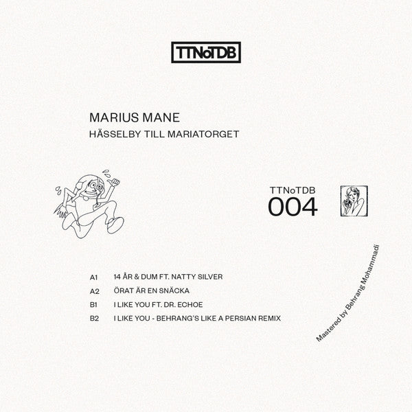 Rectangle Triangle Hässelby Till Mariatorget map print on white background, detailed city street illustration, high-quality wall art.