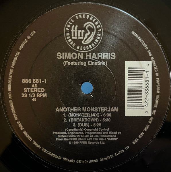 Simon Harris - Another Monster Jam / (I've Got Your) Pleasure Control
