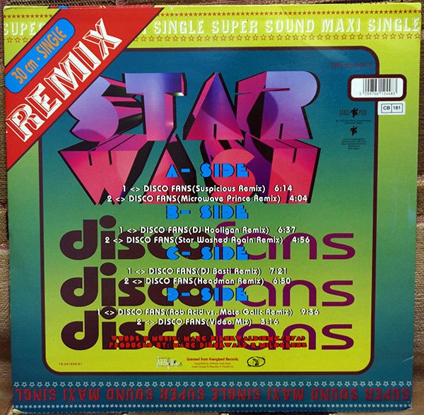 Disco Fans (The Remixes) Star Wash