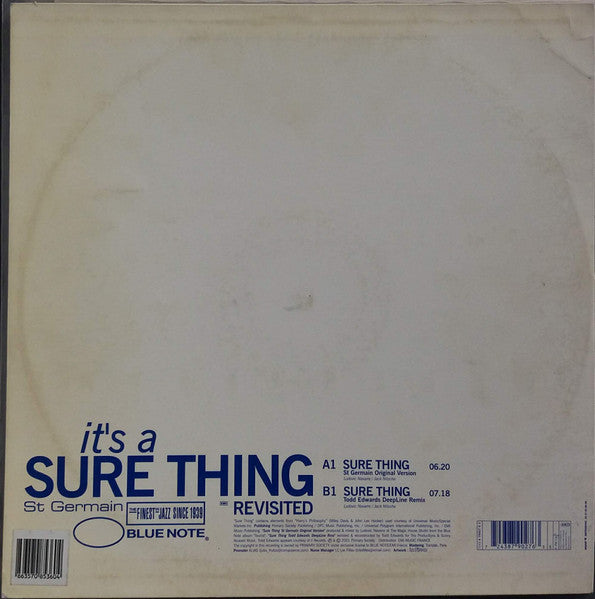 It's A Sure Thing Revisited St Germain