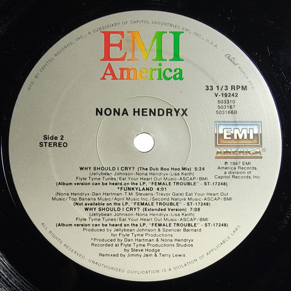 Why Should I Cry? (Boo-Hoo Mix) Nona Hendryx