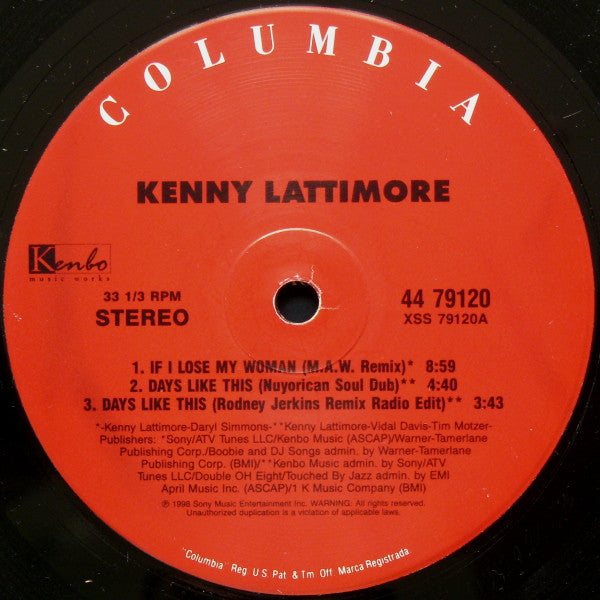If I Lose My Woman Kenny Lattimore