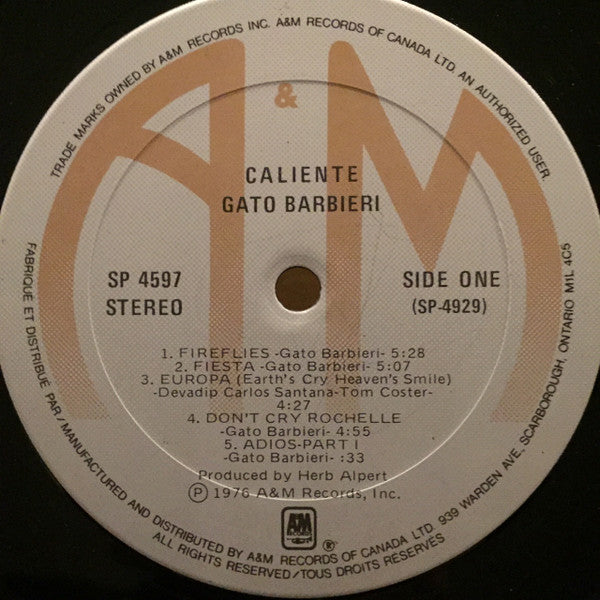 Caliente! Gato Barbieri
