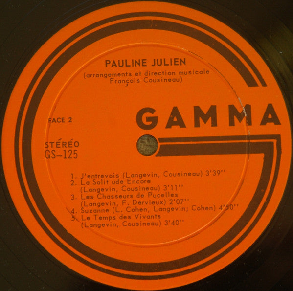 Comme Je Crie... Comme Je Chante... Pauline Julien