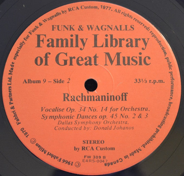 Piano Concerto No. 2 In C Minor / Symphonic Dances Opus 45, No. 2 And 3 / Vocalise Opus 34, No. 14 Sergei Vasilyevich Rachmaninoff