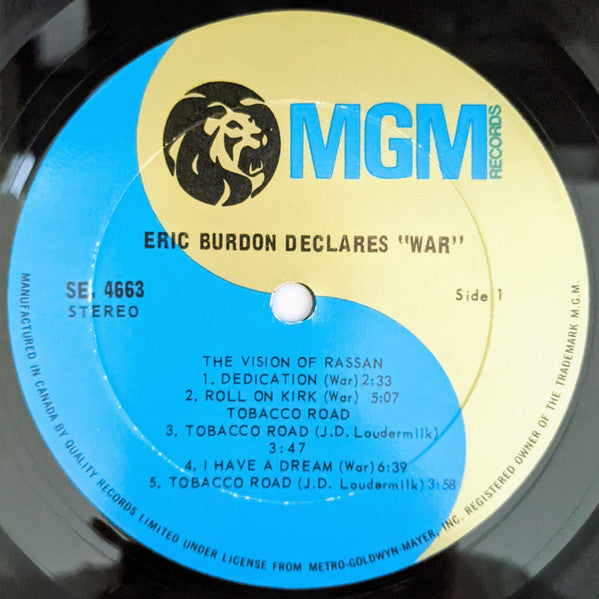Eric Burdon Declares "War" Eric Burdon & War