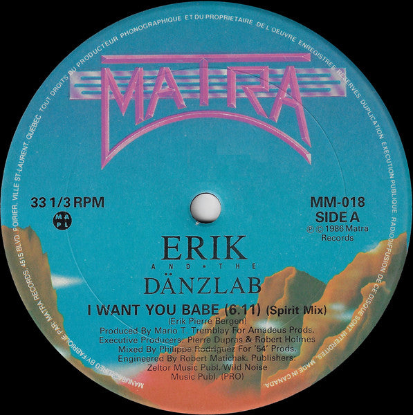 I Want You Babe Erik And The Dänzlab
