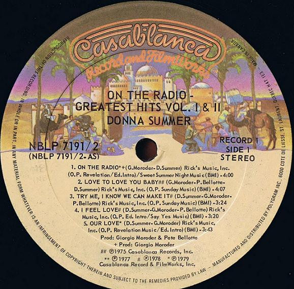 On The Radio - Greatest Hits - Volume I & II Donna Summer