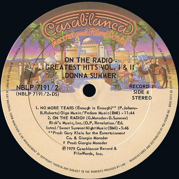 On The Radio - Greatest Hits - Volume I & II Donna Summer