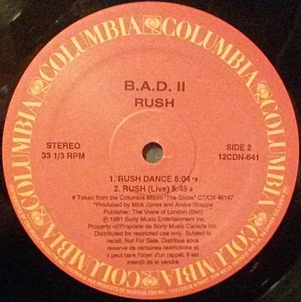 Rush Big Audio Dynamite II