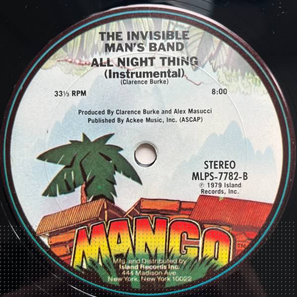 All Night Thing Invisible Man's Band