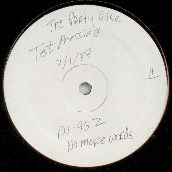 The Party's Over - No More Words