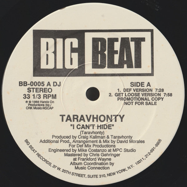 I Can't Hide Taravhonty