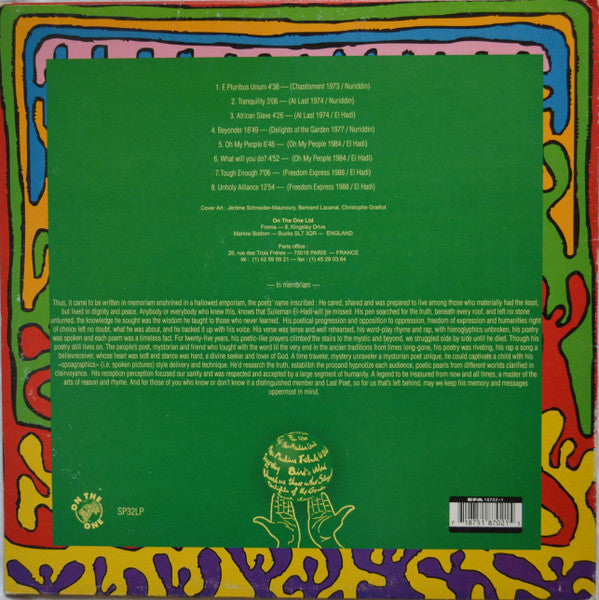 The Prime Time Rhyme Of The Last Poets - Best Of Volume 2 The Last Poets