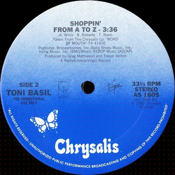 Shoppin' From A To Z (Special Club Mix) Toni Basil