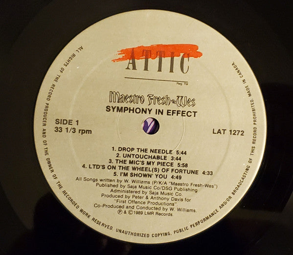 Symphony In Effect Maestro Fresh-Wes