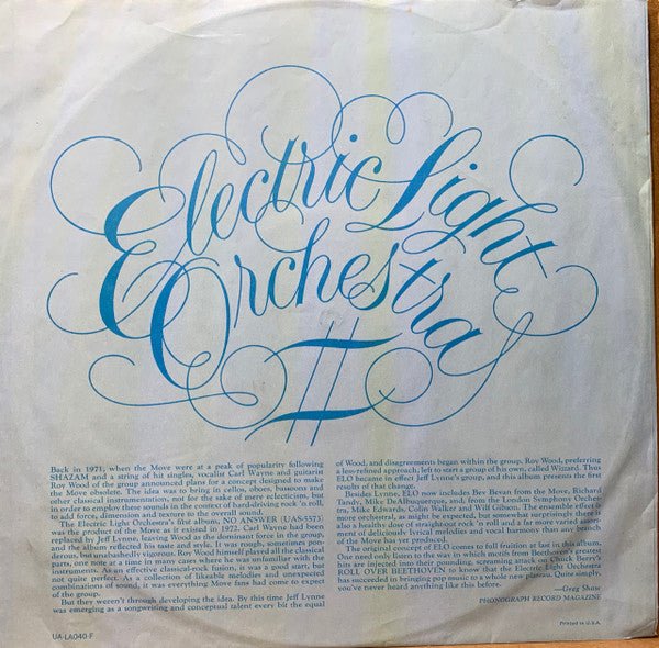 Electric Light Orchestra II Electric Light Orchestra