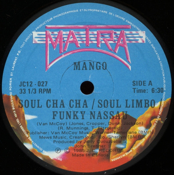 Soul Cha Cha / Soul Limbo / Funky Nassau Mango (8)