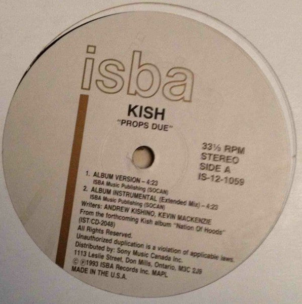 Props Due Kish