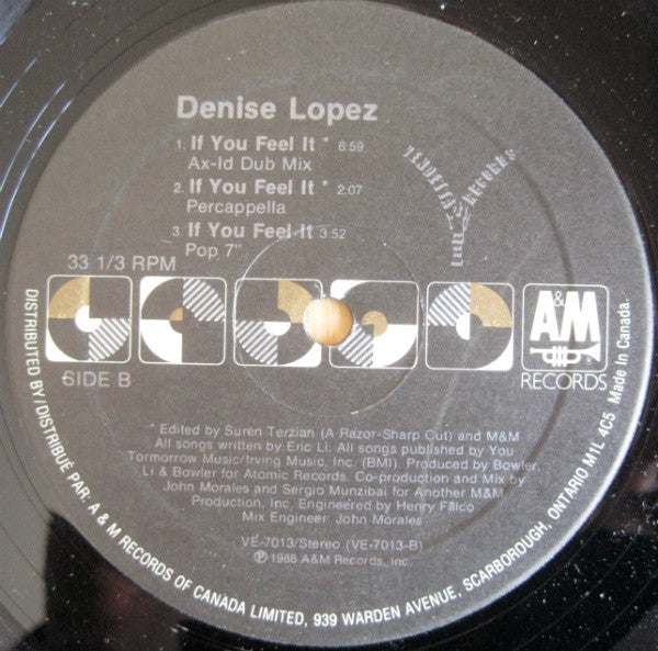 If You Feel It Denise Lopez