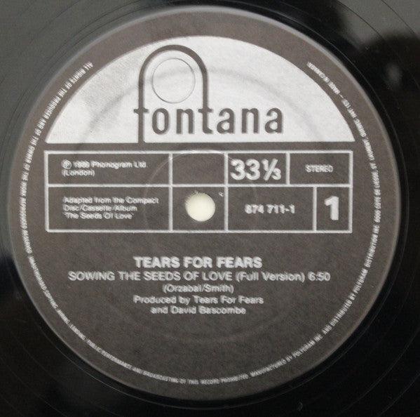 Sowing The Seeds Of Love Tears For Fears
