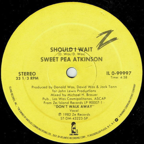 Dance Or Die / Should I Wait Sweet Pea Atkinson