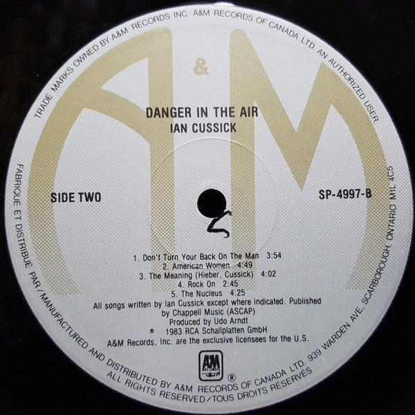 Danger In The Air Ian Cussick