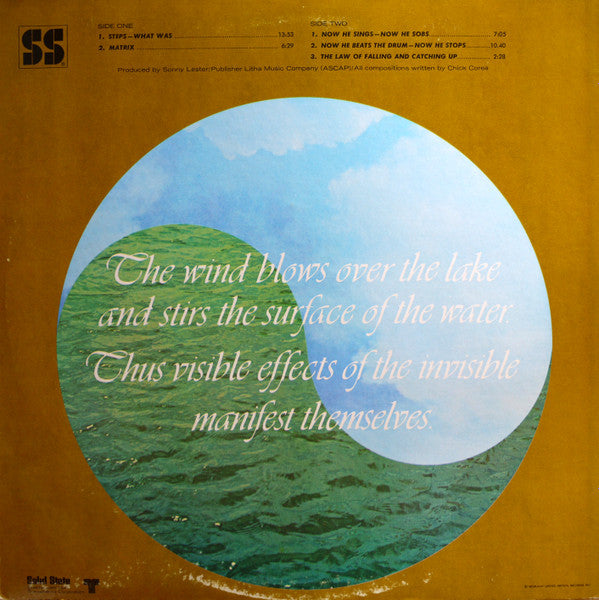 Now He Sings, Now He Sobs Chick Corea