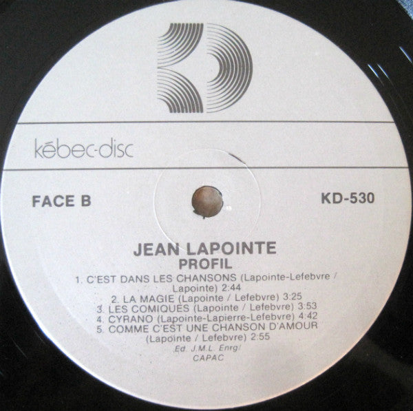Profil 3 Jean Lapointe