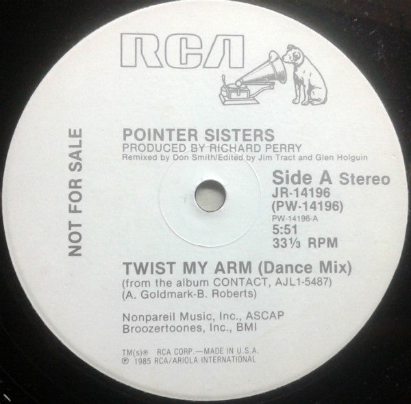 Twist My Arm (Dance Mix) Pointer Sisters