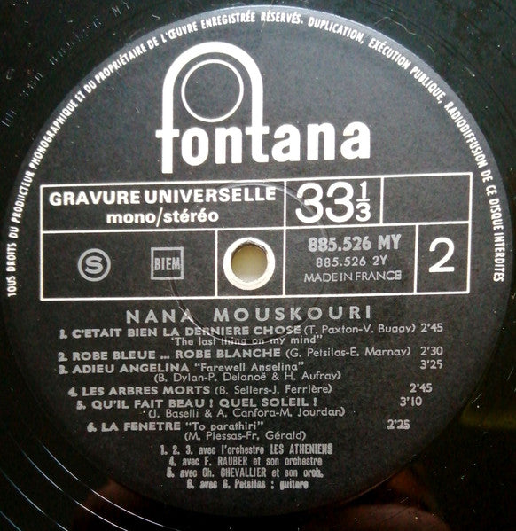 Le Jour Où La Colombe... Nana Mouskouri