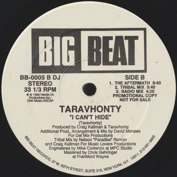 I Can't Hide Taravhonty