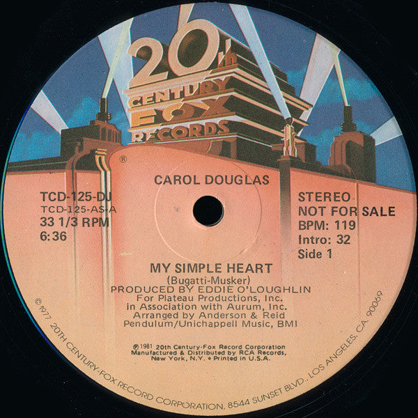 My Simple Heart Carol Douglas