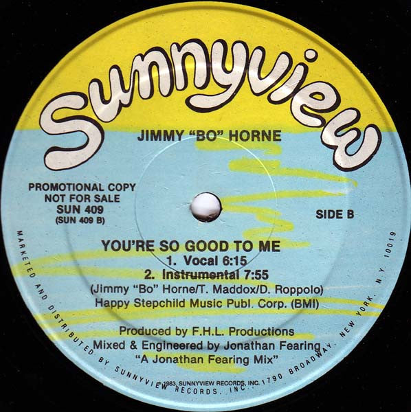 You're So Good To Me Jimmy "Bo" Horne