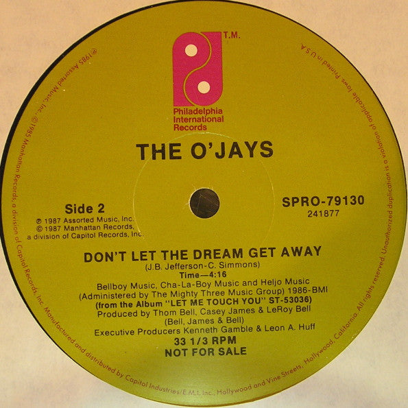 Lovin' You / Don't Let The Dream Get Away The O'Jays