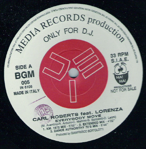 Everybody Move Carl Roberts,Lorenza