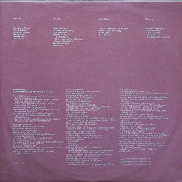 Live And More Donna Summer
