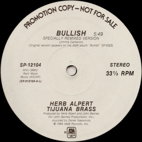 Bullish Herb Alpert & The Tijuana Brass