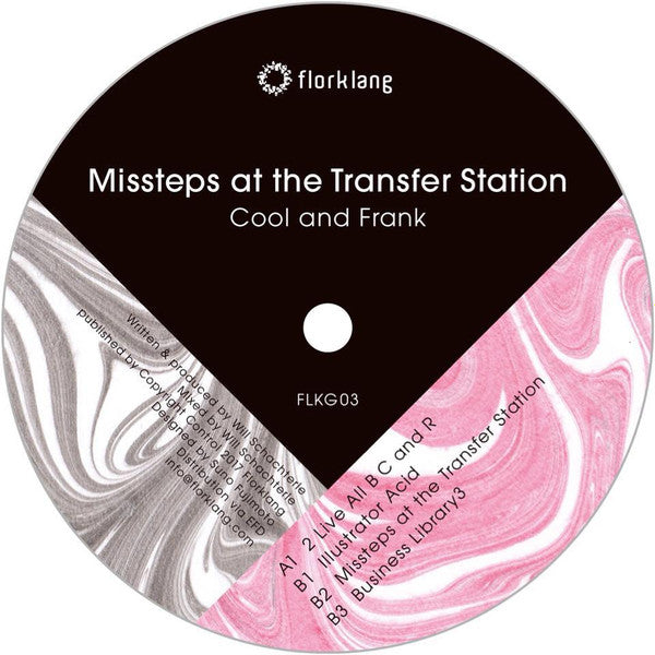 Cover image of "Missteps At The Transfer Station" book by Rectangle Triangle, featuring an abstract transfer station scene.
