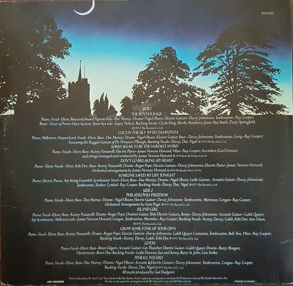 Elton John's Greatest Hits Volume II Elton John